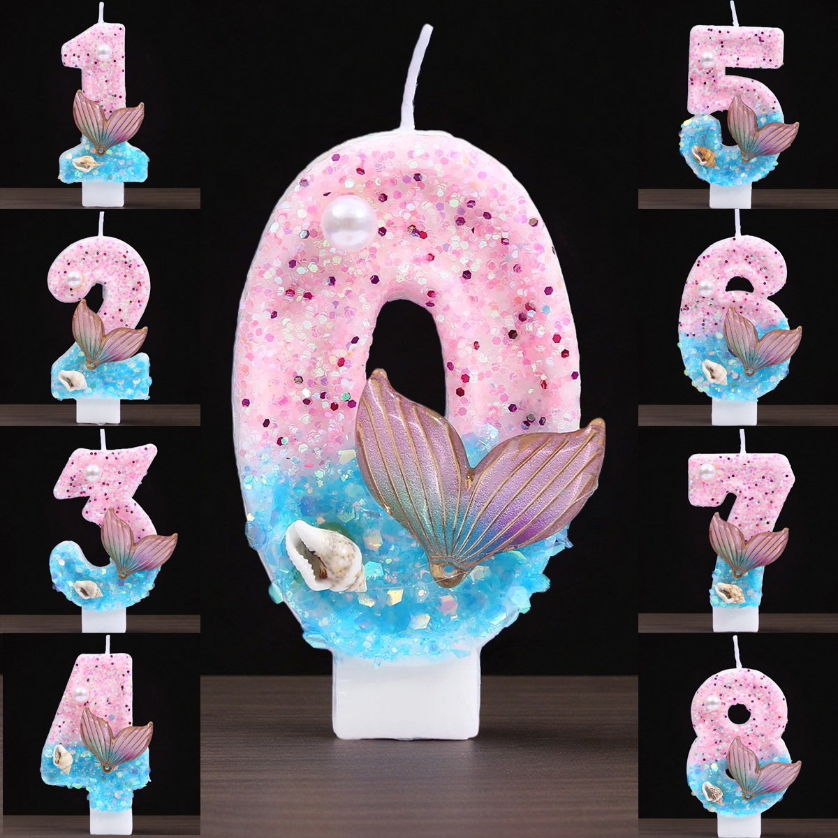 Gradient Blue Shell Pearl Crea - Candle Supplies Free Shipping ulasan dan harga