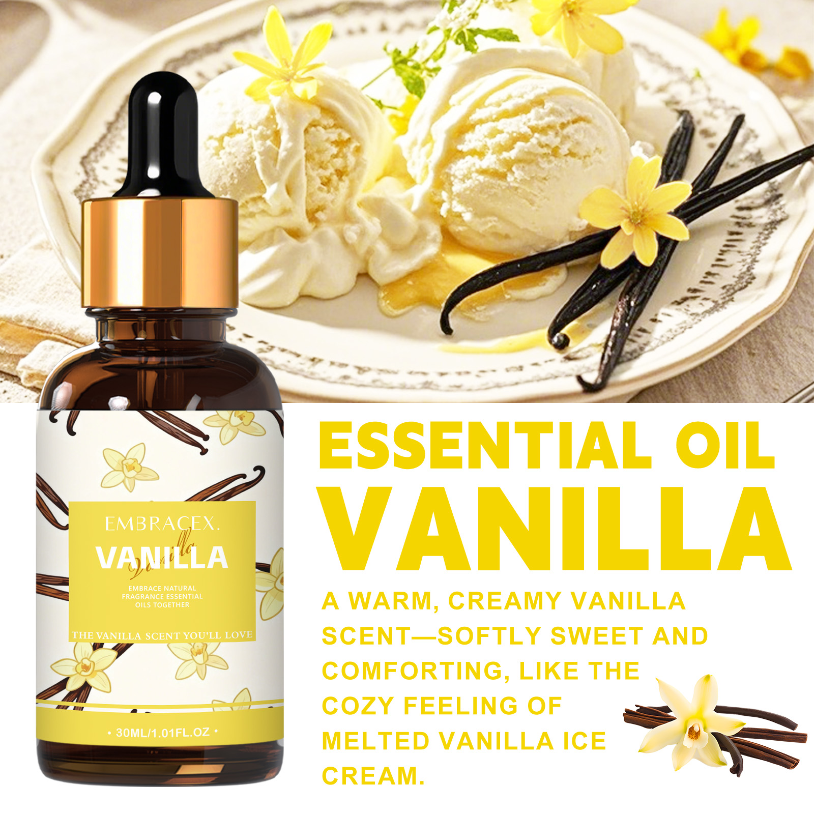 30ml Vanilla Essential Oil Per - Candle Supplies Free Shipping ulasan dan harga