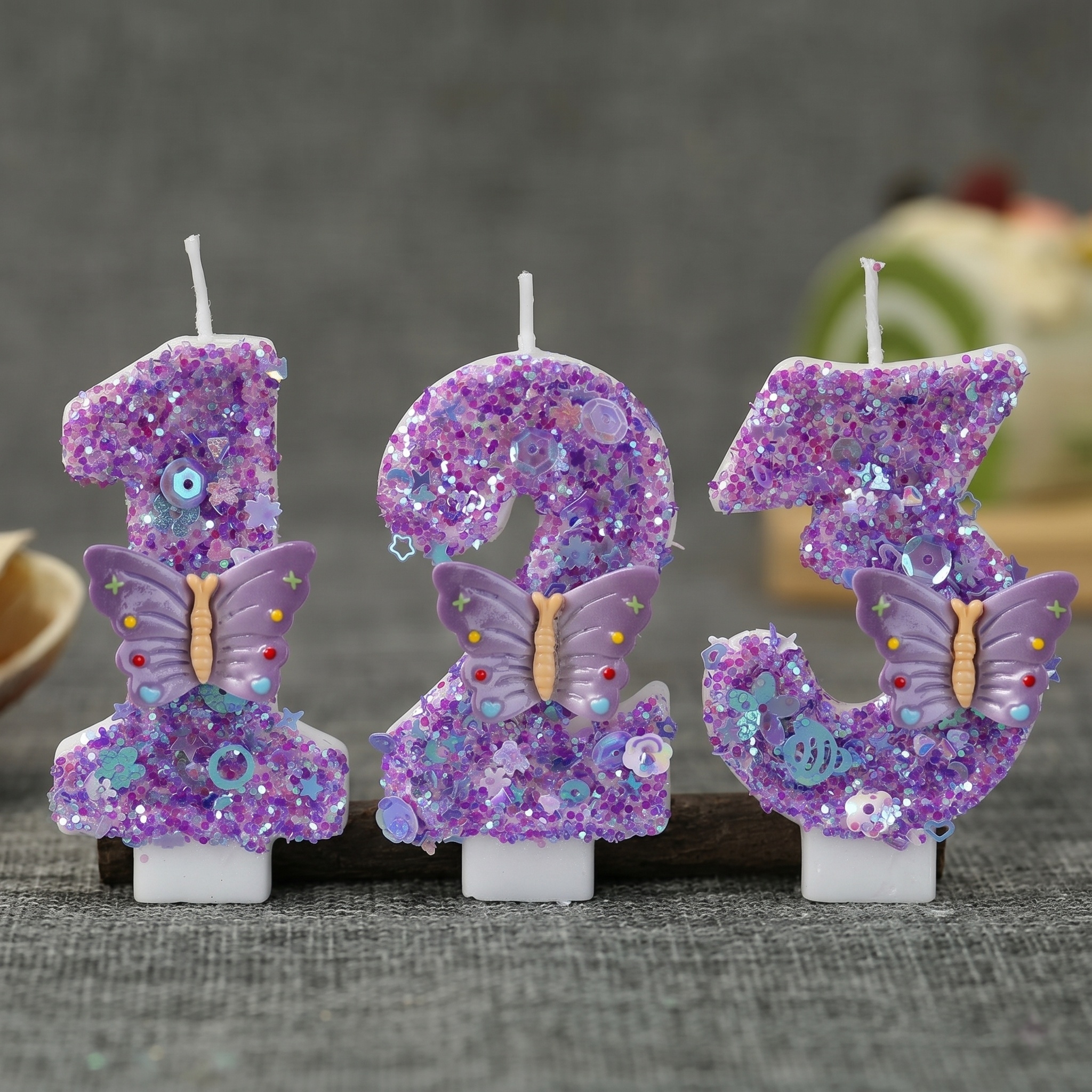 Purple Butterfly Number 0-9 Bi - Candle Supplies Luxury ulasan dan harga