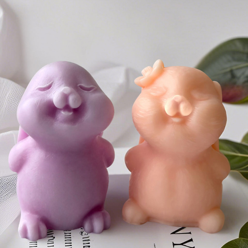DIY New Cute Long Eared Rabbit - Candle Supplies Store ulasan dan harga