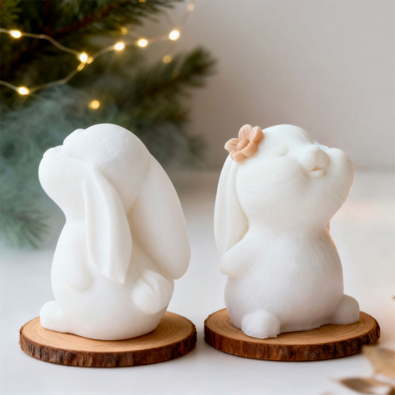 DIY New Cute Long Eared Rabbit - Candle Supplies Store ulasan dan harga