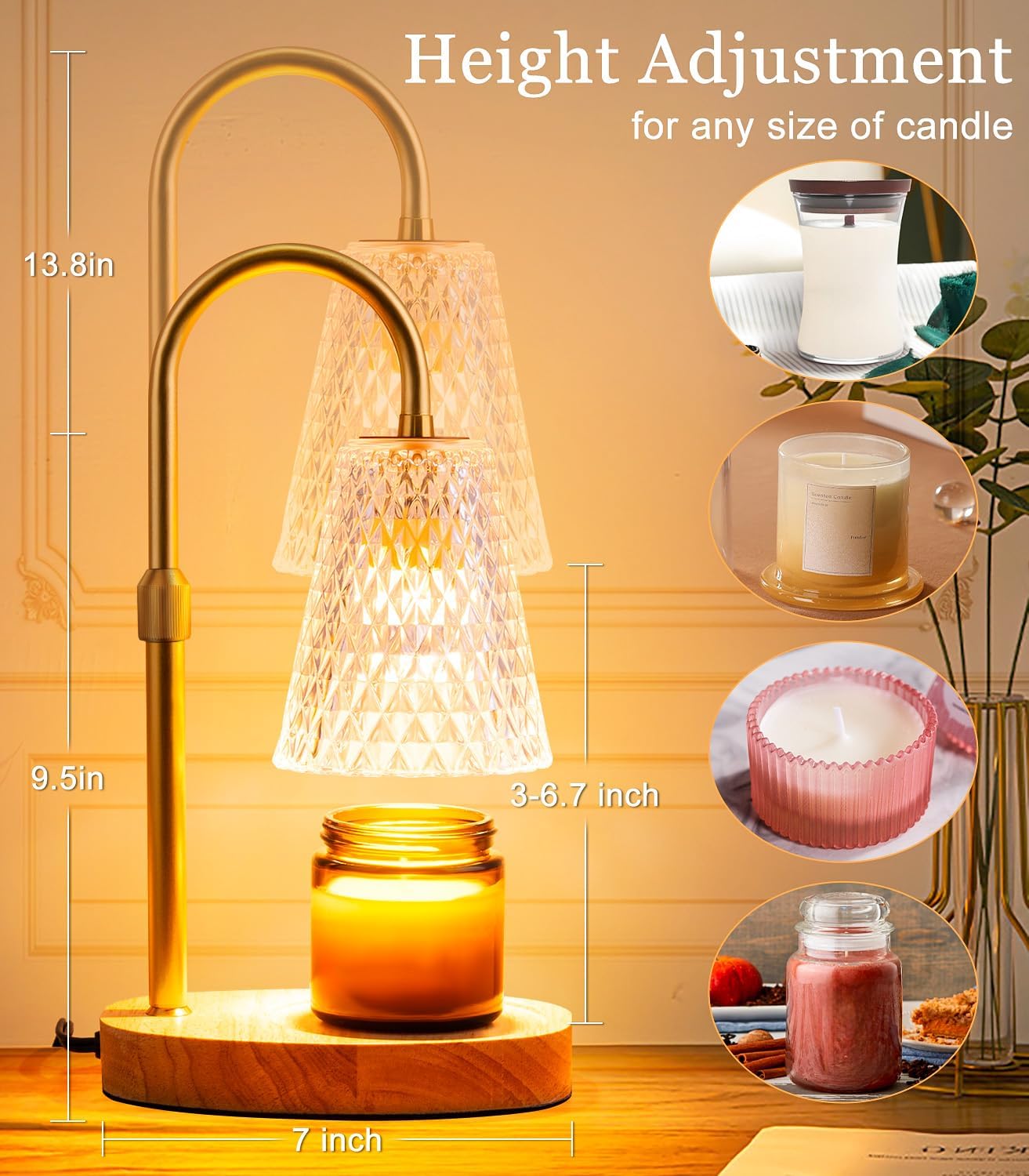 Candle Warmer Lamp with Timer, - Candle Supplies Free Shipping ulasan dan harga