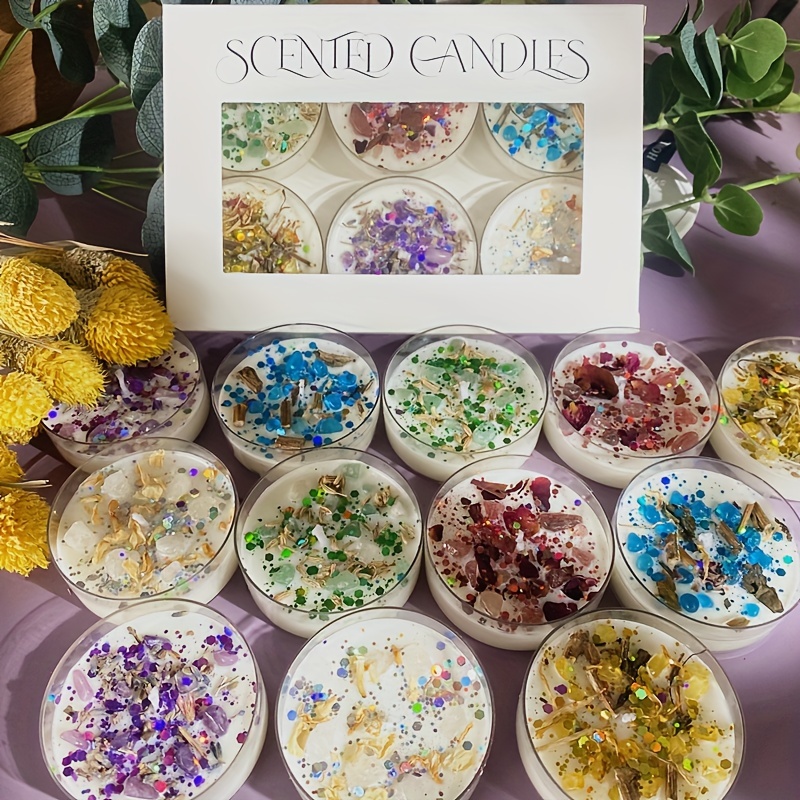 Set of 6 Scented Candles Fragr - Candle Supplies Free Shipping ulasan dan harga