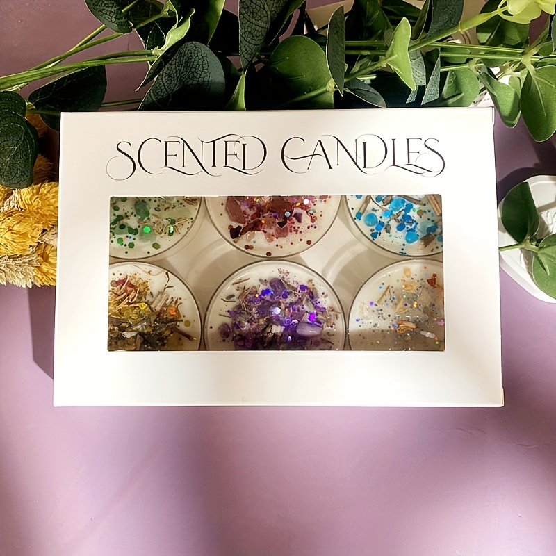 Set of 6 Scented Candles Fragr - Candle Supplies Free Shipping ulasan dan harga