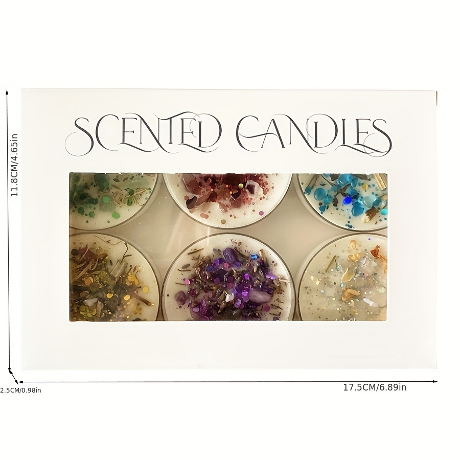 Set of 6 Scented Candles Fragr - Candle Supplies Free Shipping ulasan dan harga