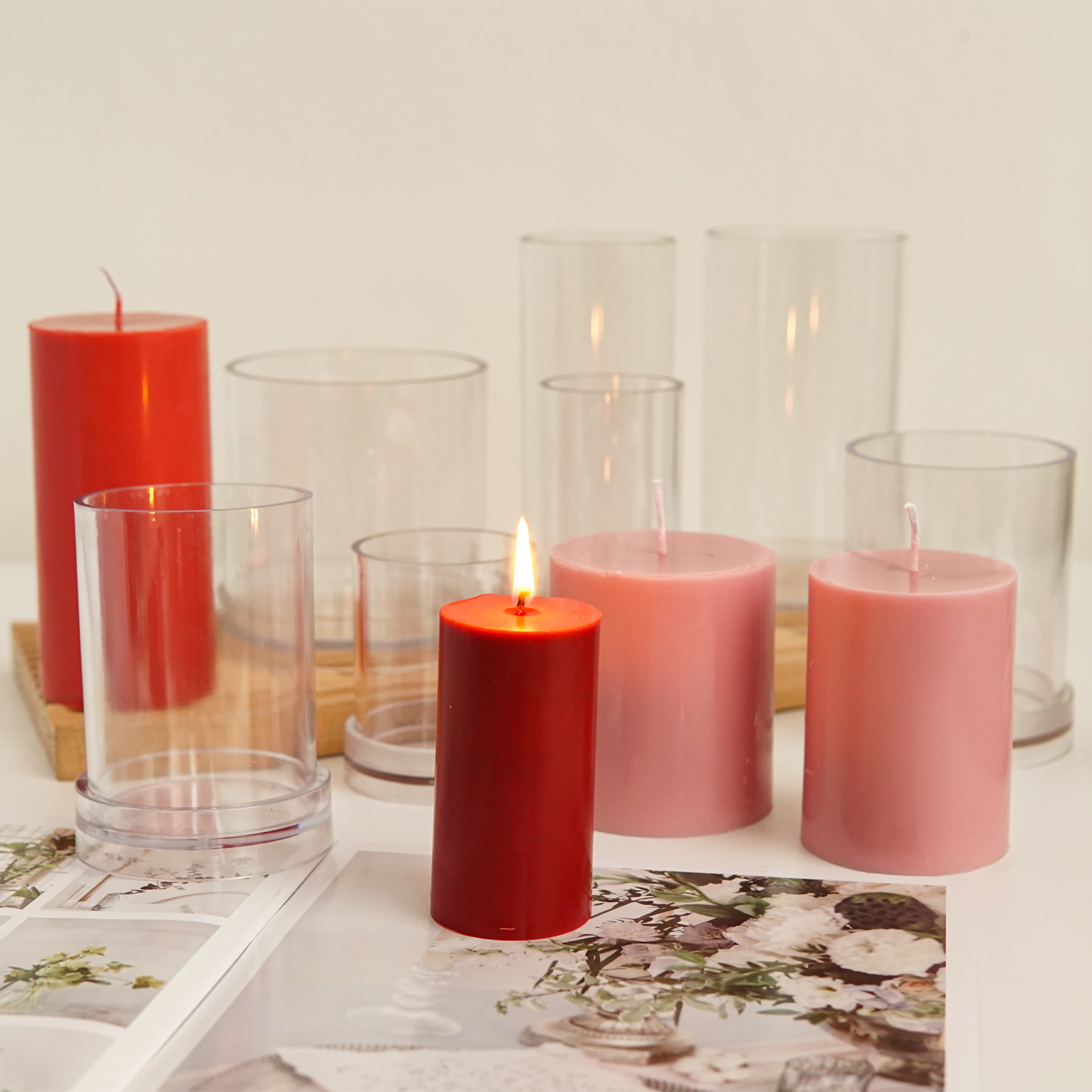 Various 3D Cylindrical Candle  - Candle Supplies Store ulasan dan harga