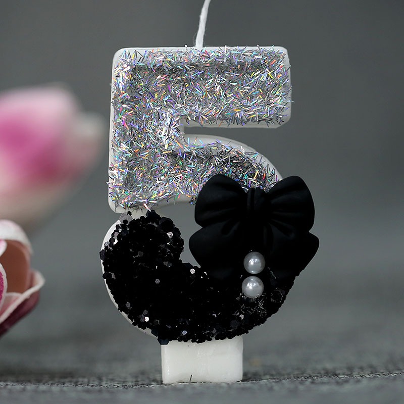 Midnight Bow & Pearl 0-9 Numbe - Candle Supplies Free Shipping ulasan dan harga