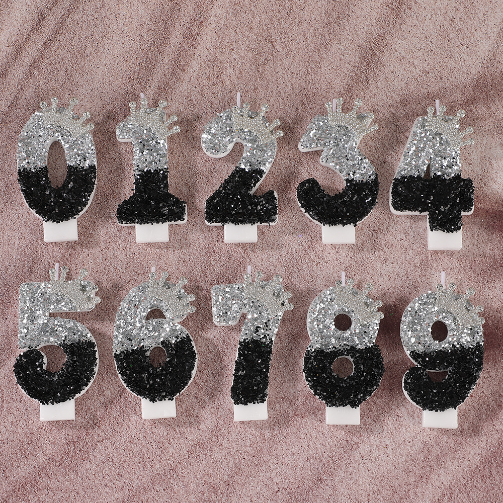 Black Silver Gradient Crown Ha - Candle Supplies Free Shipping ulasan dan harga